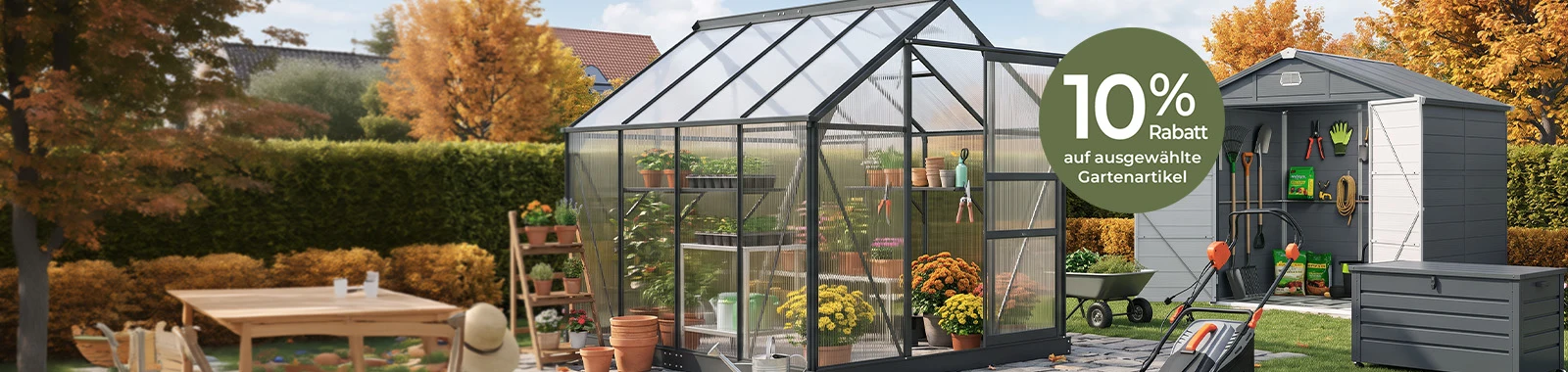 Aosom Gutschein: 10% auf ausgewählte Gartenartikel