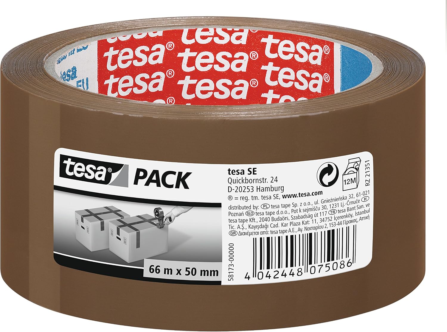 tesa tesapack Standard Paketklebeband für 1,79 EUR statt 2,79 EUR UVP bei Amazon