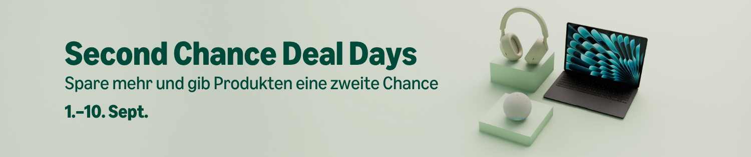 Amazon Second Chance Deal Days: 20 % Extra-Rabatt auf ausgewählte Gebrauchtware