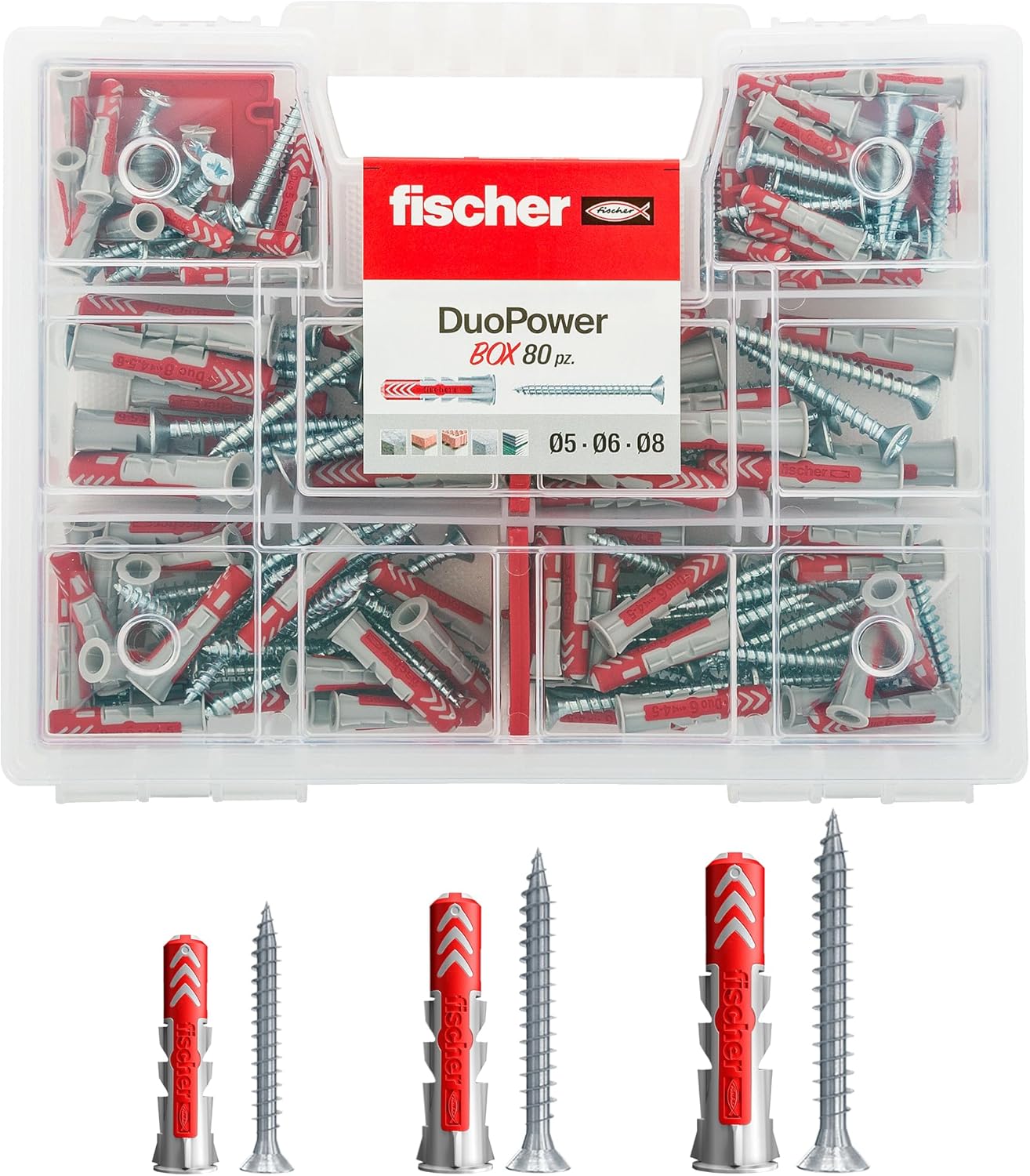 Fischer DuoPower 544546 Dübel- und Schraubenset für 15,30 EUR bei Amazon