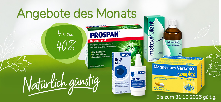 Aliva Monatsangebote: HYLO GEL für 12,99 EUR und ausgewählte Doppelpacks