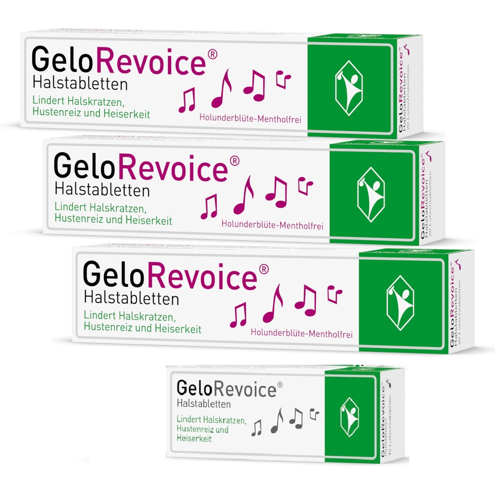 GeloRevoice Holunderblüte-Mentholfrei 3er Set 3X20 St Lutschtabletten bei Sanicare für 21,81 EUR