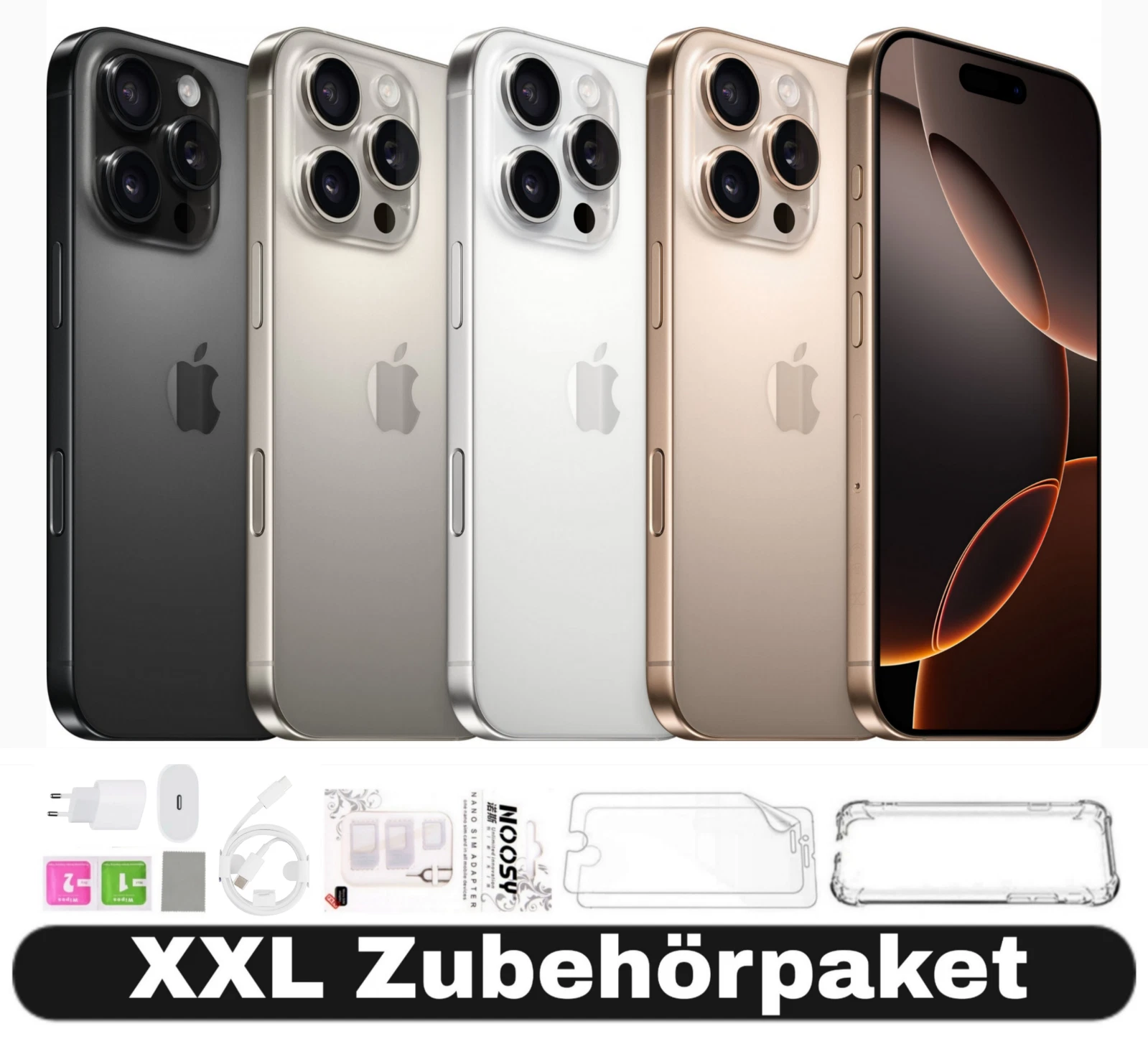iPhone 16 Pro Max 256 GB refurbished für 729 € mit XXL-Zubehör ohne Aufpreis