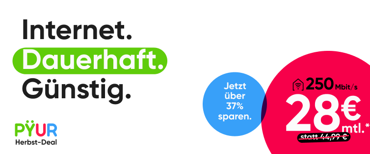 PŸUR × Shoop: bis zu 230 € Cashback auf Neuverträge plus begrenzter 20-€-Gutschein
