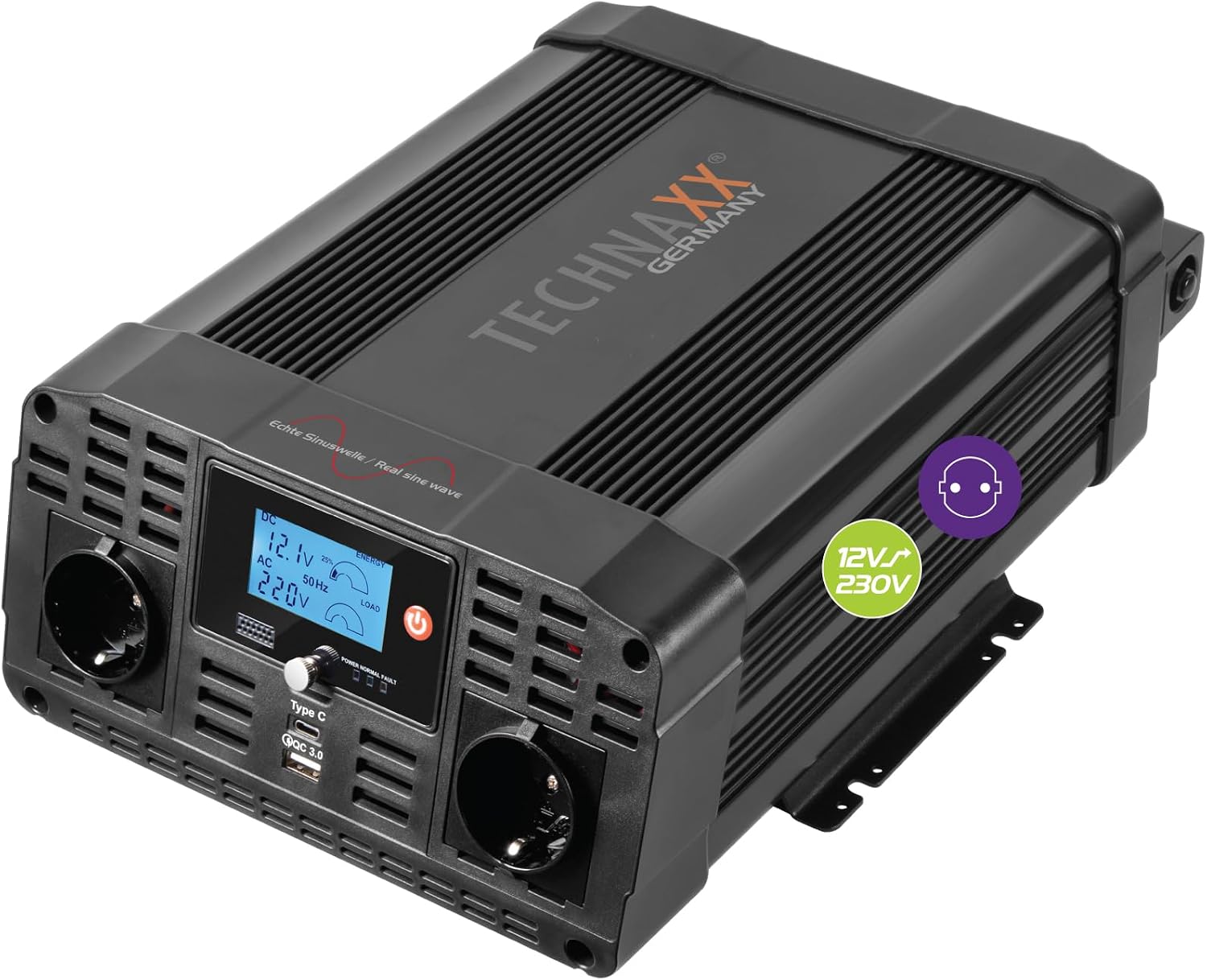 Technaxx TE22 Sinus-Wechselrichter mit 2.000 W für 156,99 € statt 165,86 €