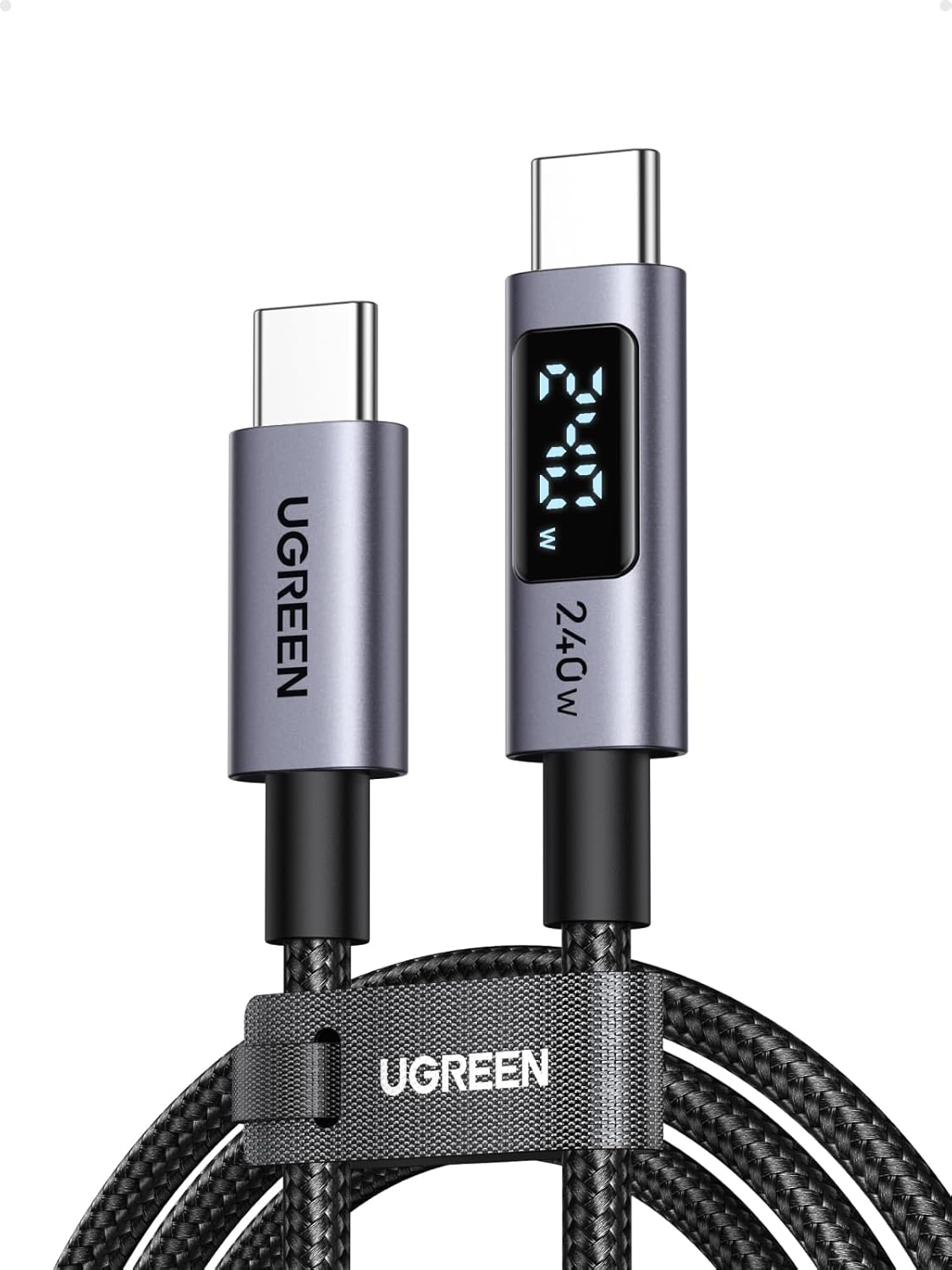 UGREEN 240W USB-C-Kabel mit Leistungsanzeige, 1 m für 11,39 € statt 16,99 € bei Amazon.de