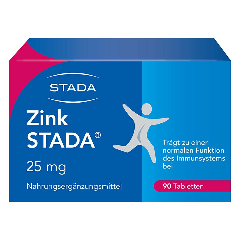 Zink STADA 25 mg, 90 Tabletten für 9,99 EUR bei Aliva