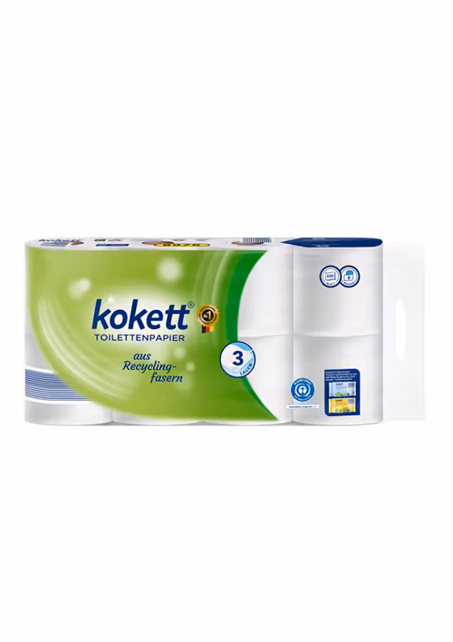 KOKETT Recycling-Toilettenpapier 3-lagig