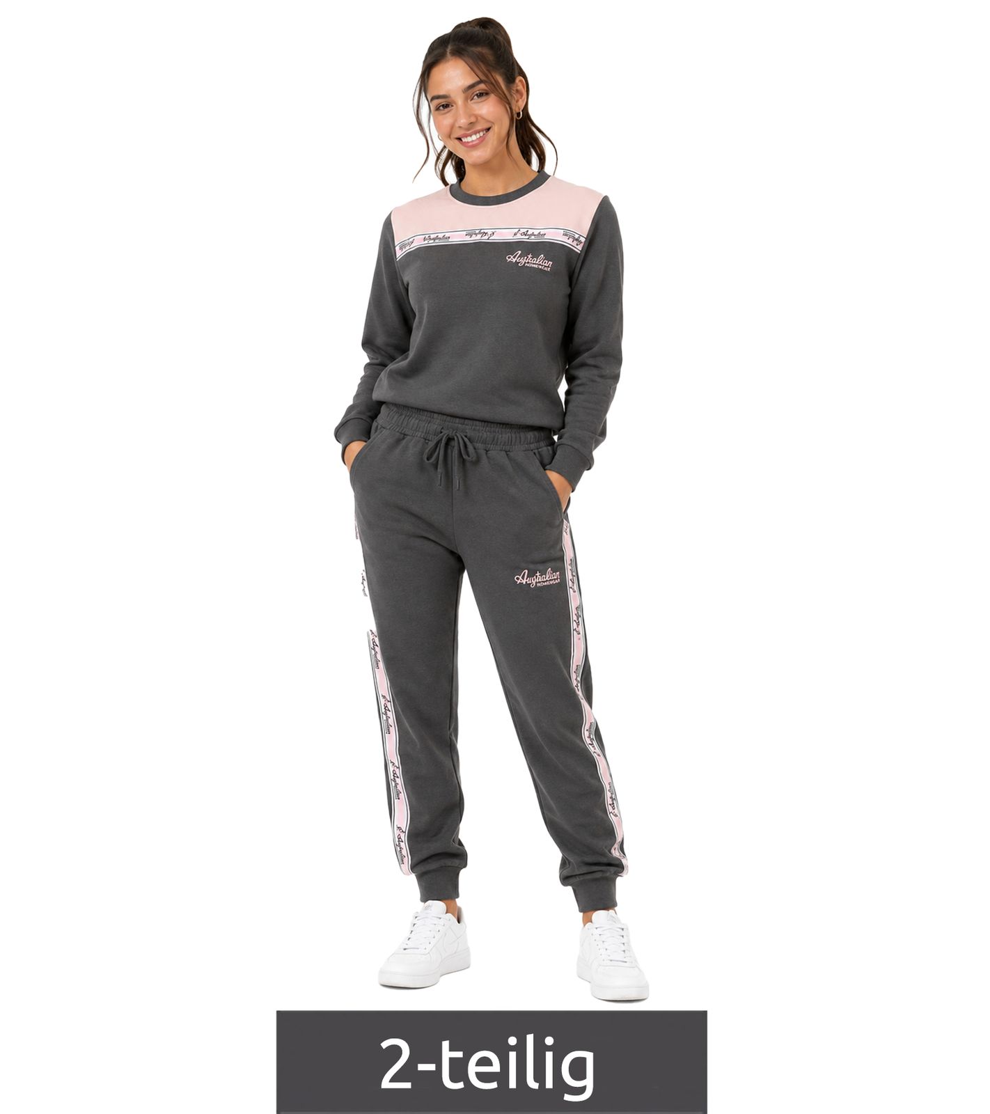 Australian Damen Homewear-Jogginganzug AF43 Anthrazit