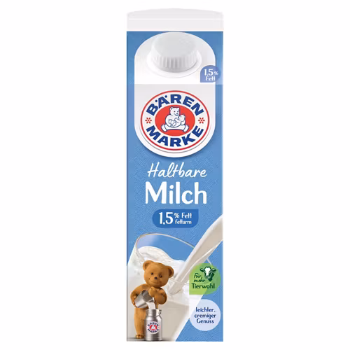 BÄRENMARKE fettarme H-Milch 1 Liter