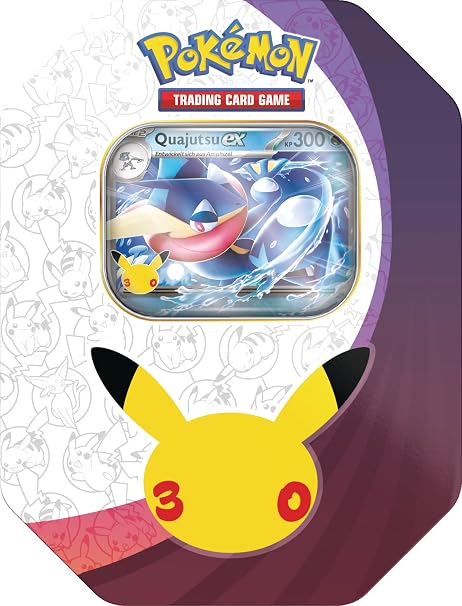 Pokémon-Sammelkartenspiel Tin-Box 30 Jahre Quajutsu-ex