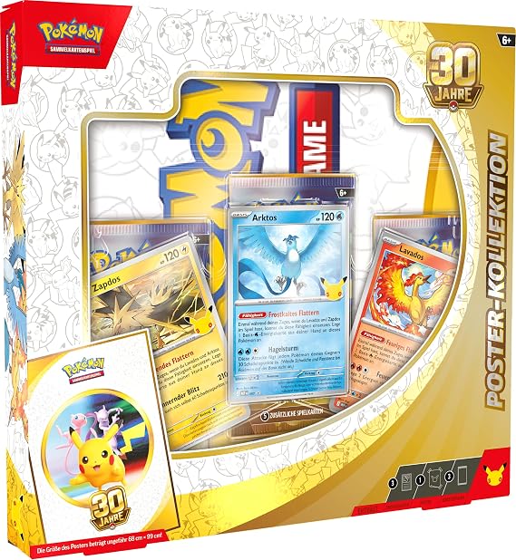 Pokémon-Sammelkartenspiel Poster-Kollektion 30 Jahre