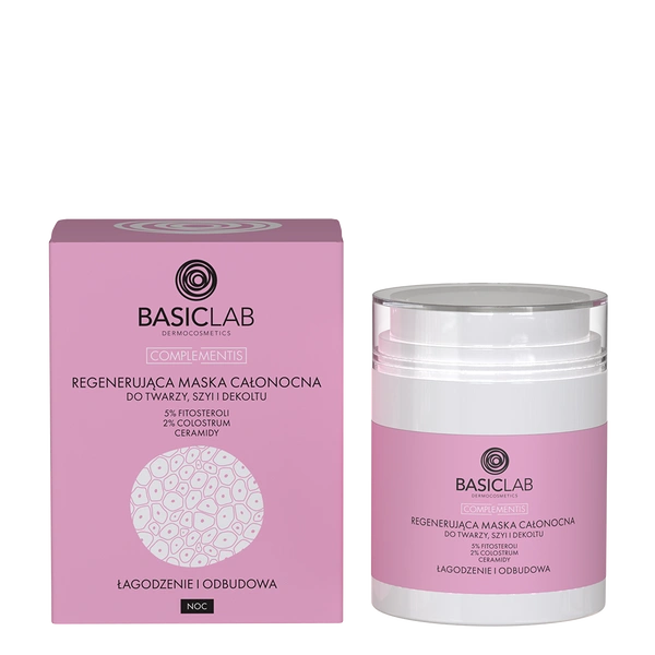 Offizielles Produktbild der BasicLab Nachtmaske mit 50 ml