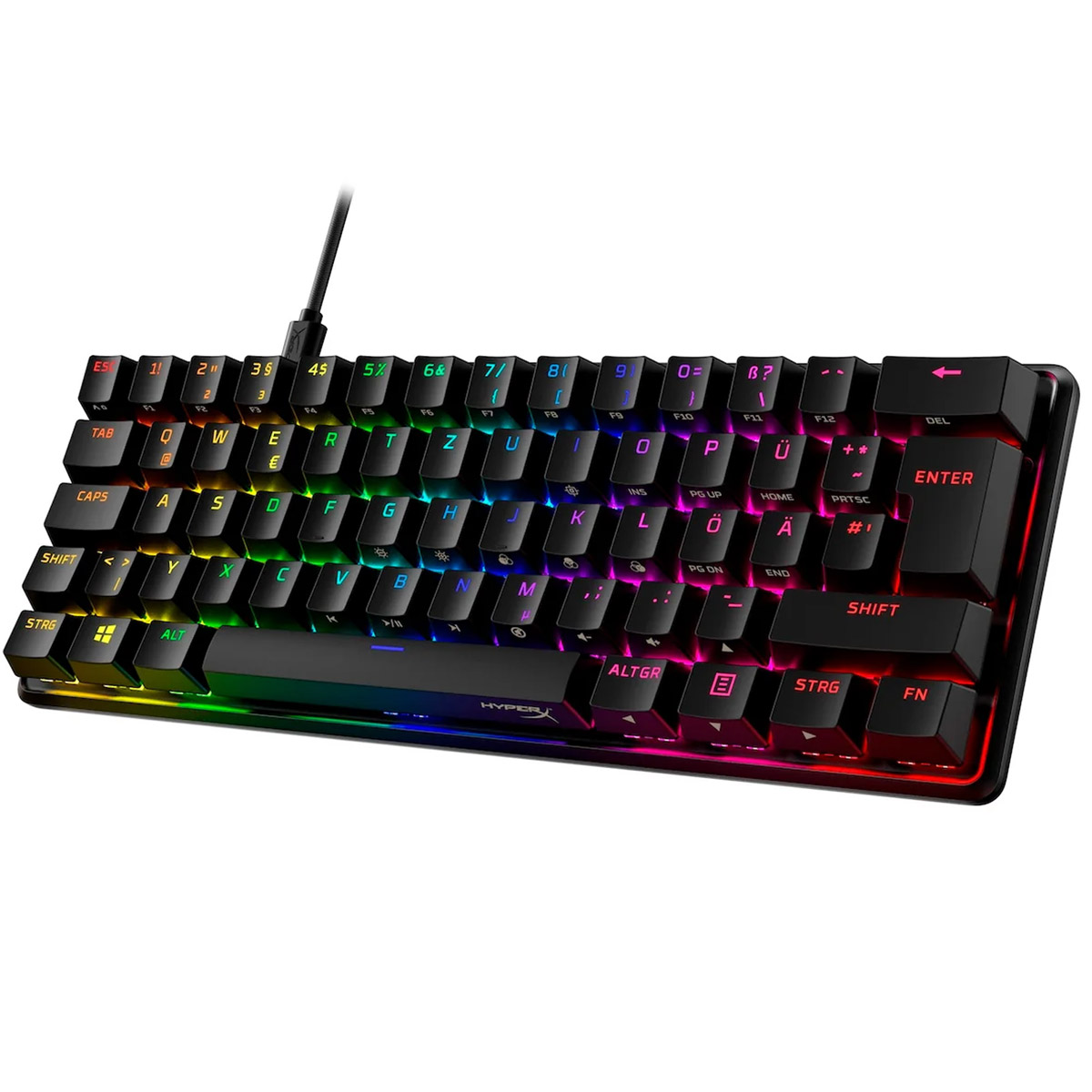 HyperX Alloy Origins 60 mit deutschem Layout bei PCBilliger