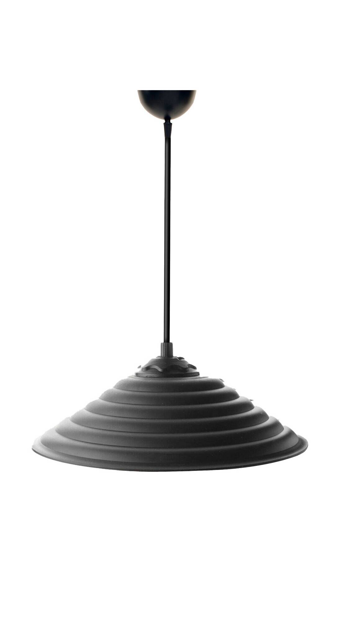 Opviq zweiflammige Pendelleuchte in schwarzem Polycarbonat