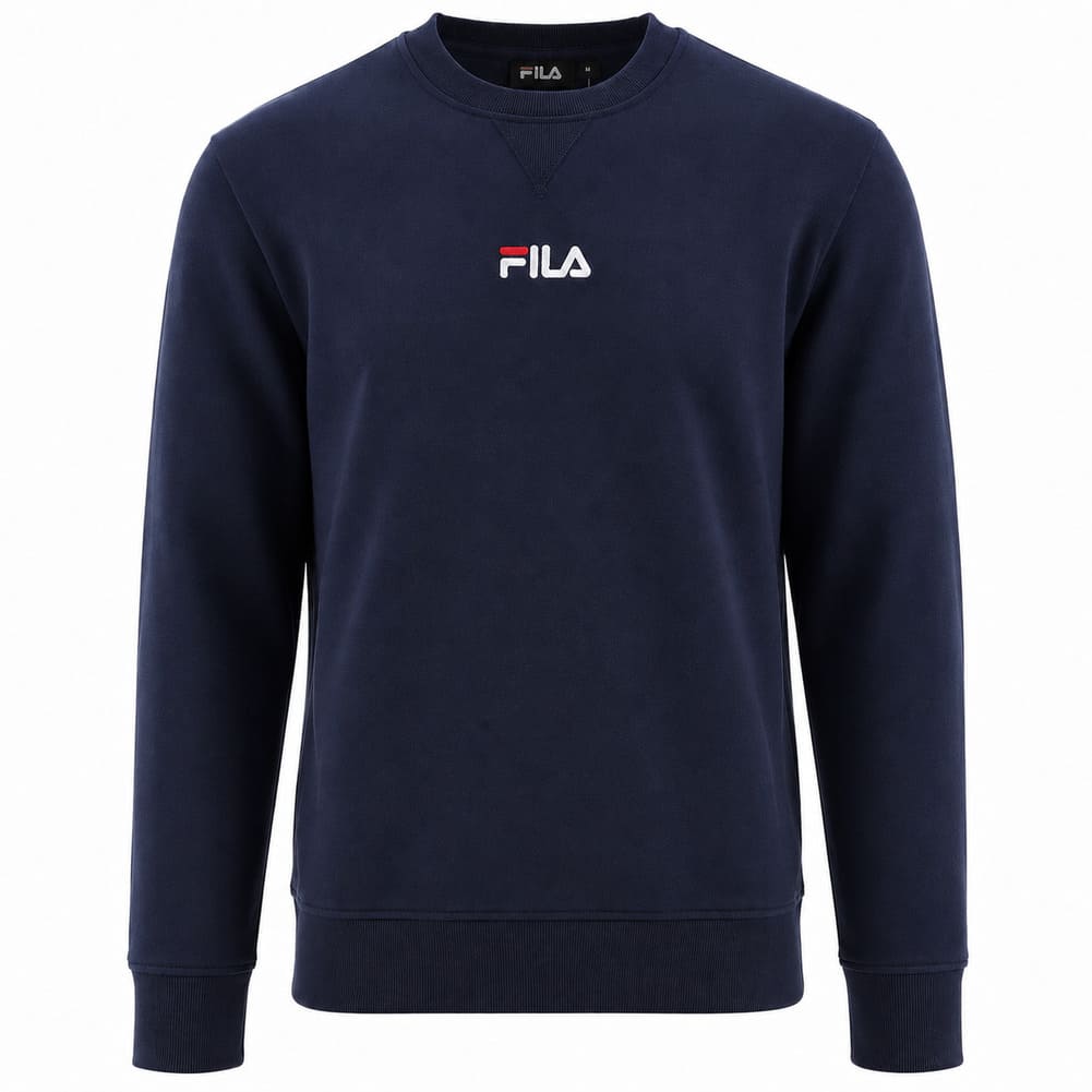 FILA Joey 藏青色复古圆领卫衣