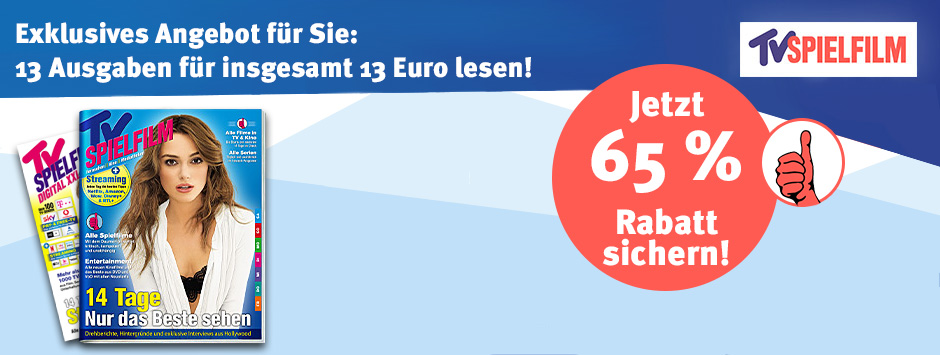 TV SPIELFILM Halbjahres-Abo mit 13 Ausgaben für 13 EUR