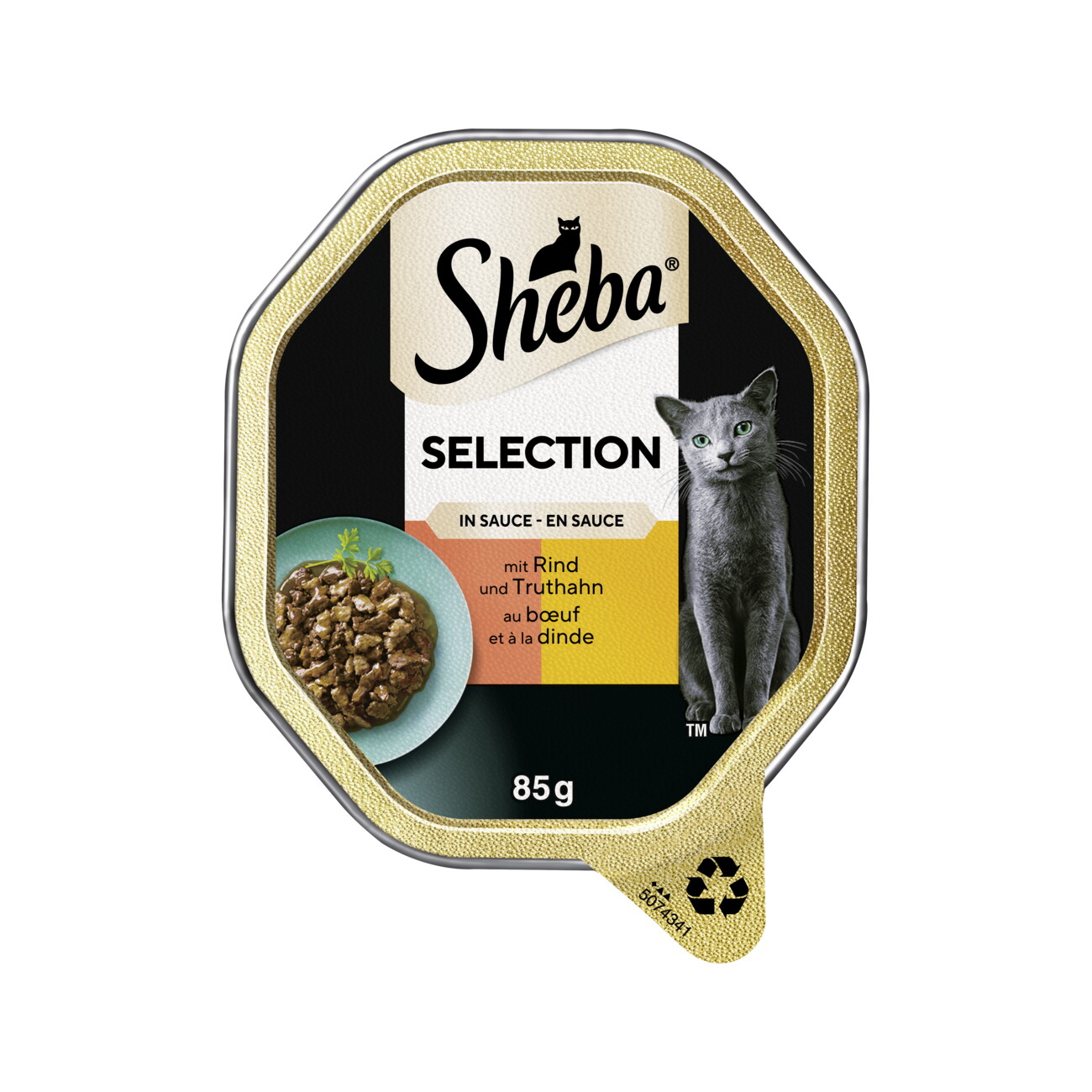 Sheba Selection in Sauce Rind und Truthahn 22x85 g