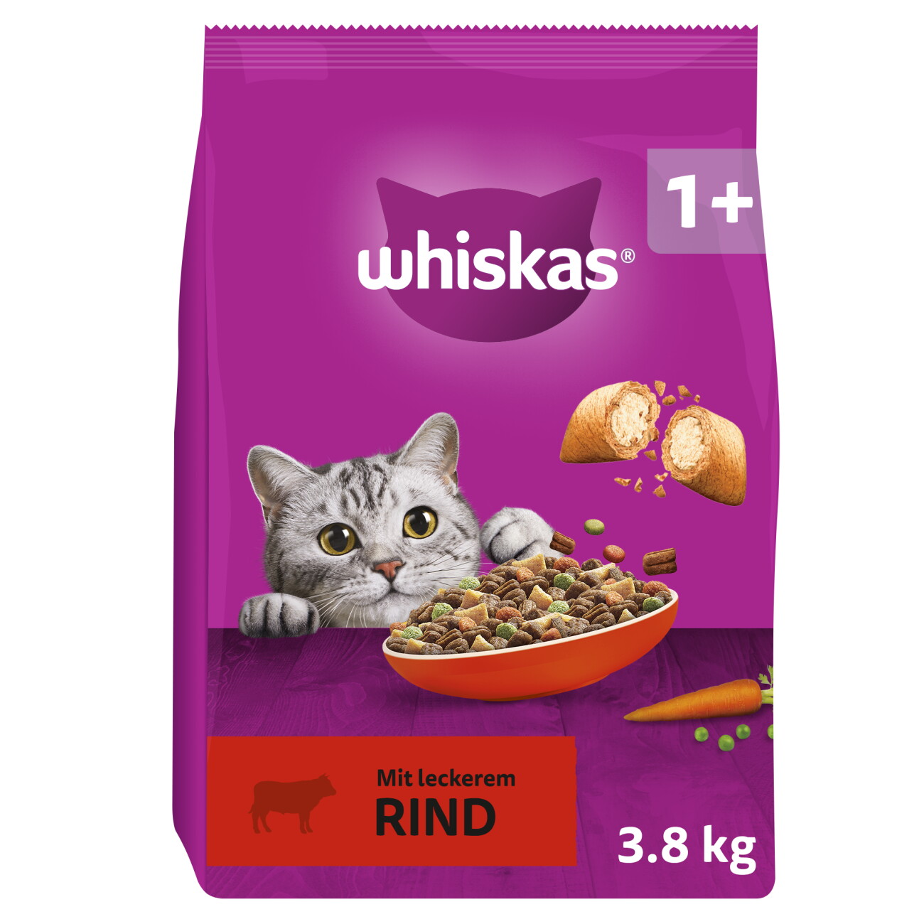 Whiskas 1+ Adult Rind 3,8 kg