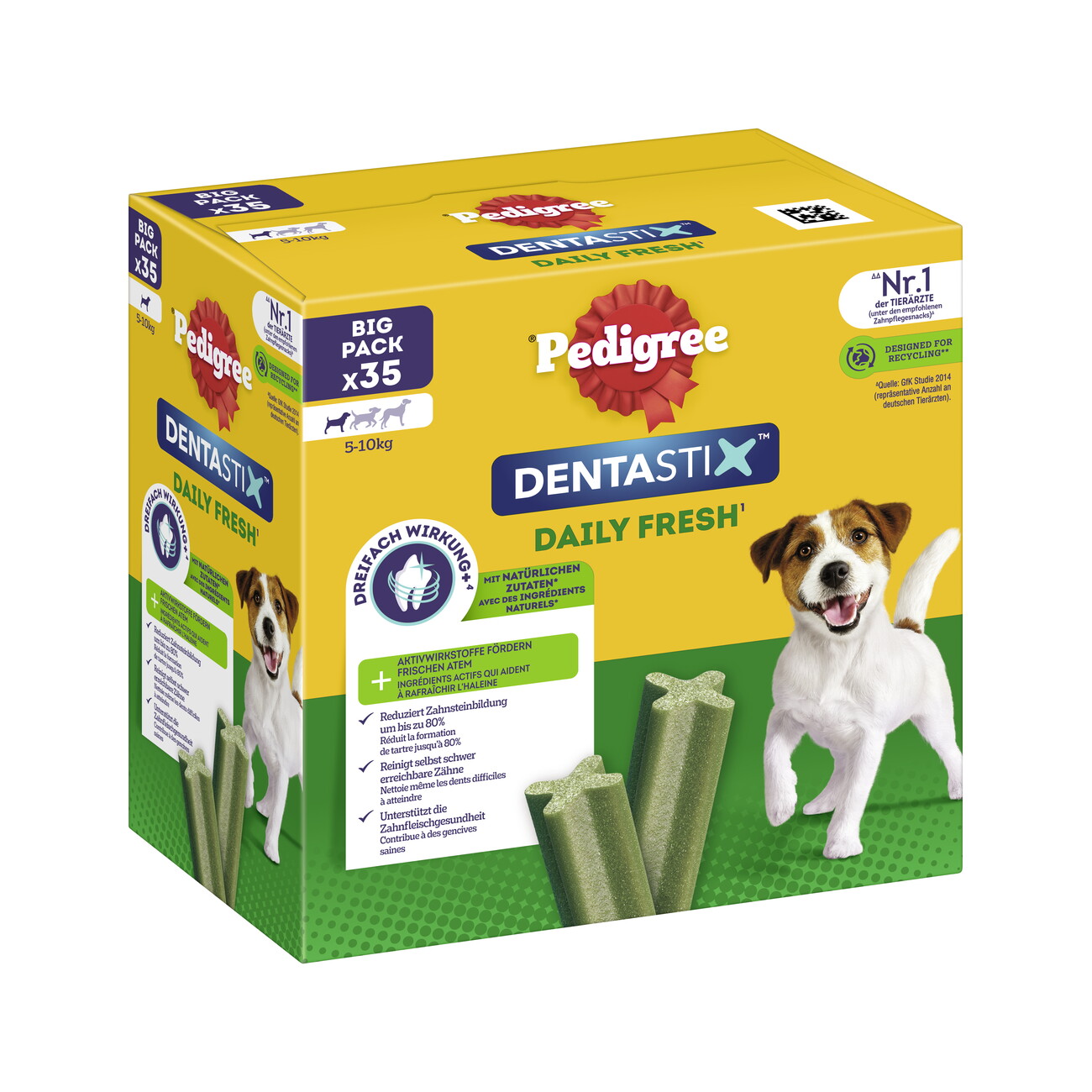 Pedigree Zahnpflege Dentastix Daily Fresh Multipack Mini 35 Stück