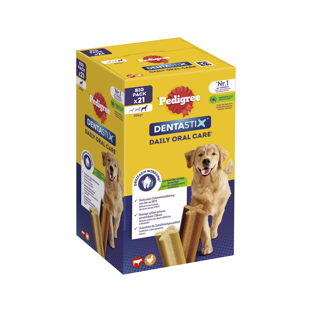 Pedigree Zahnpflege Dentastix Daily Oral Care Multipack Maxi 21 Stück
