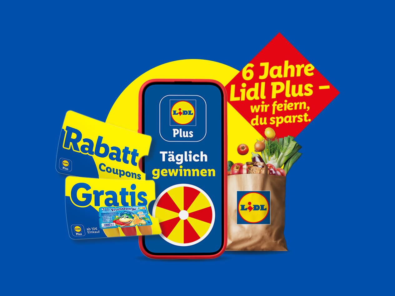 Lidl Plus Geburtstags-Roulette: einkaufen, drehen und Coupon sichern