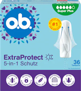 o.b. Tampons ExtraProtect Super Plus 6,45 EUR mit 3 EUR Geld zurück bei dm