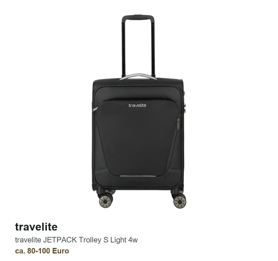 travelite JETPACK Trolley S Light 4w Kabinentrolley