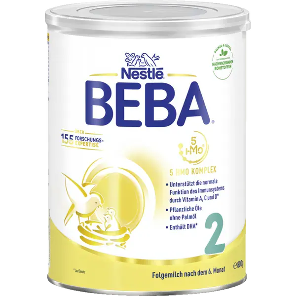 BEBA 2 Folgemilch 800 g fuer ca. 14,21 EUR mit ROSSMANN babywelt App-Rabatt