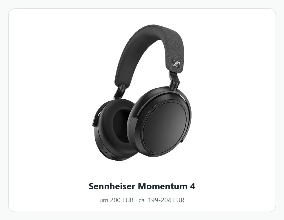 Sennheiser Momentum 4 头戴降噪耳机