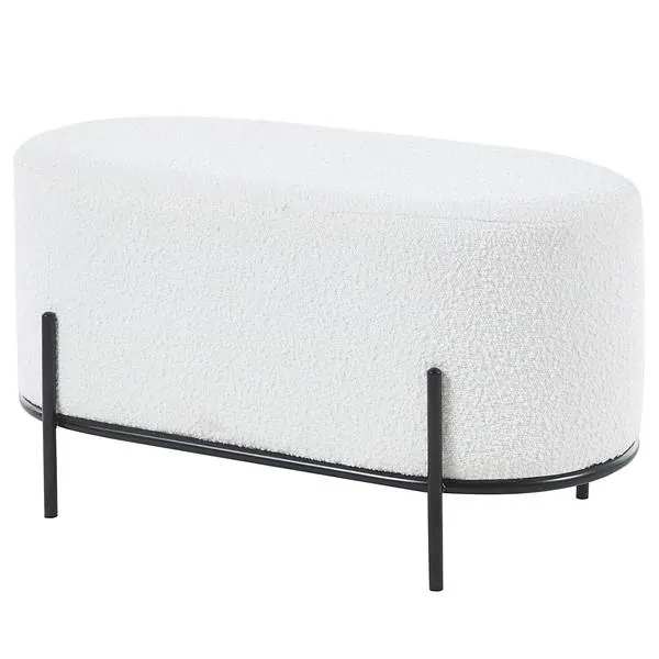 SalesFever Bumyra Bouclé-Polsterhocker fuer 179,99 EUR aus den home24 Homie Days