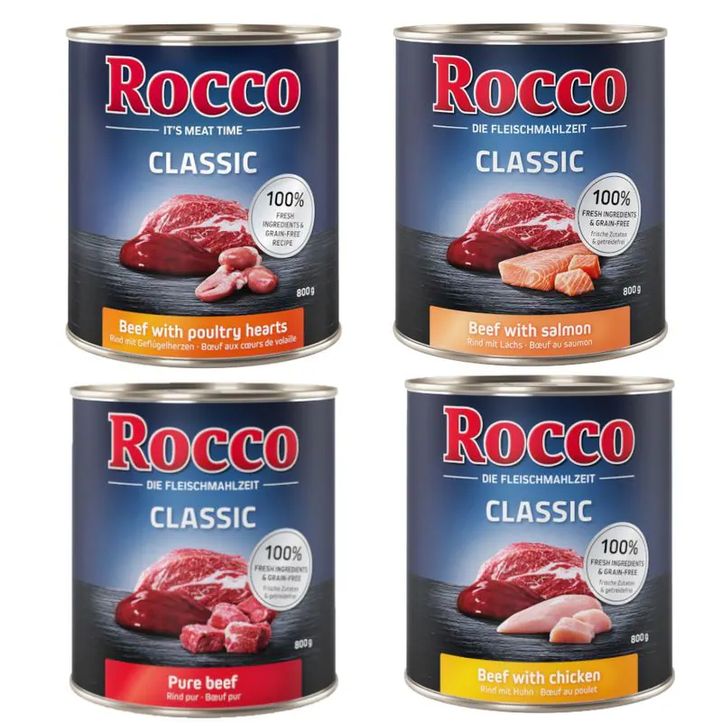 Rocco Classic 24 x 800g Sparpaket fuer 50,69 EUR aus bitiba Futter-Sparpaketen