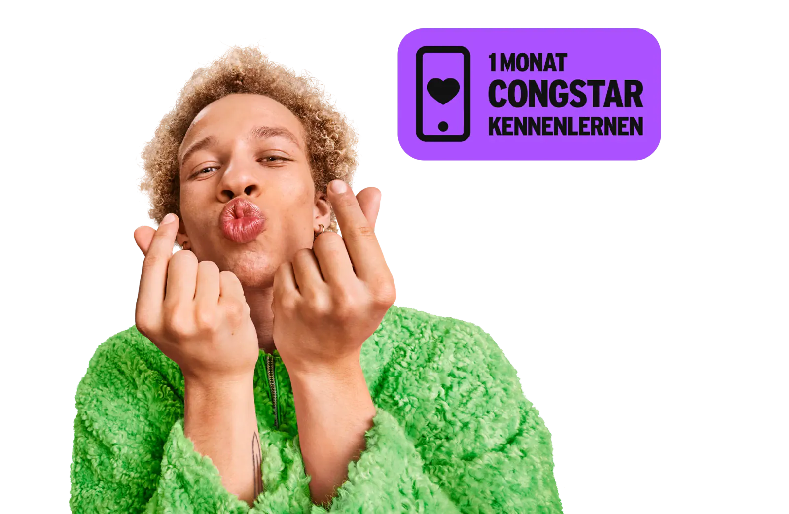 50GB 5G 试用套餐 1 EUR，来自 Congstar Kennenlern-Tarif