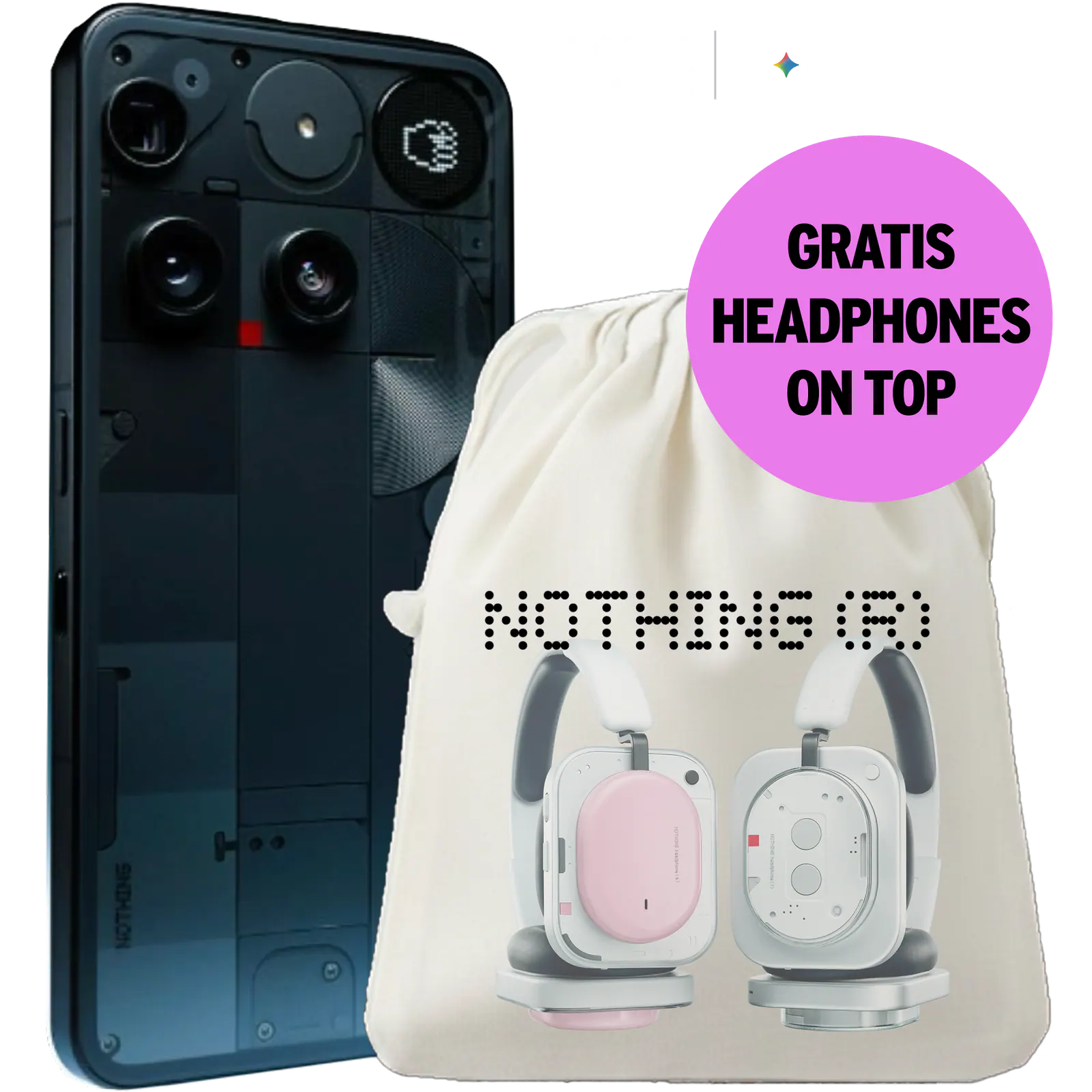 Nothing Phone (3) 451 EUR 购机赠耳机，来自 Congstar Nothing 活动