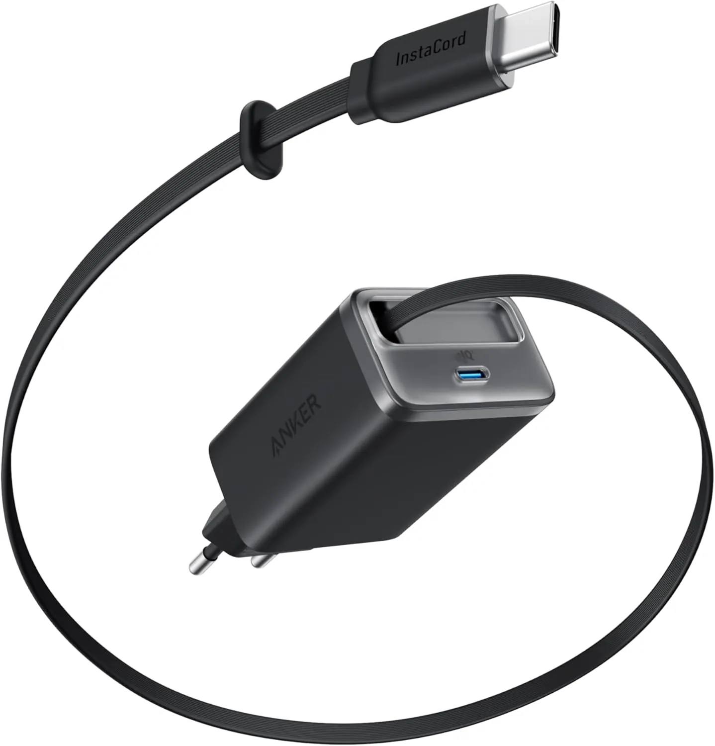 Anker Nano 35W USB-C 充电器和内置 InstaCord 线缆
