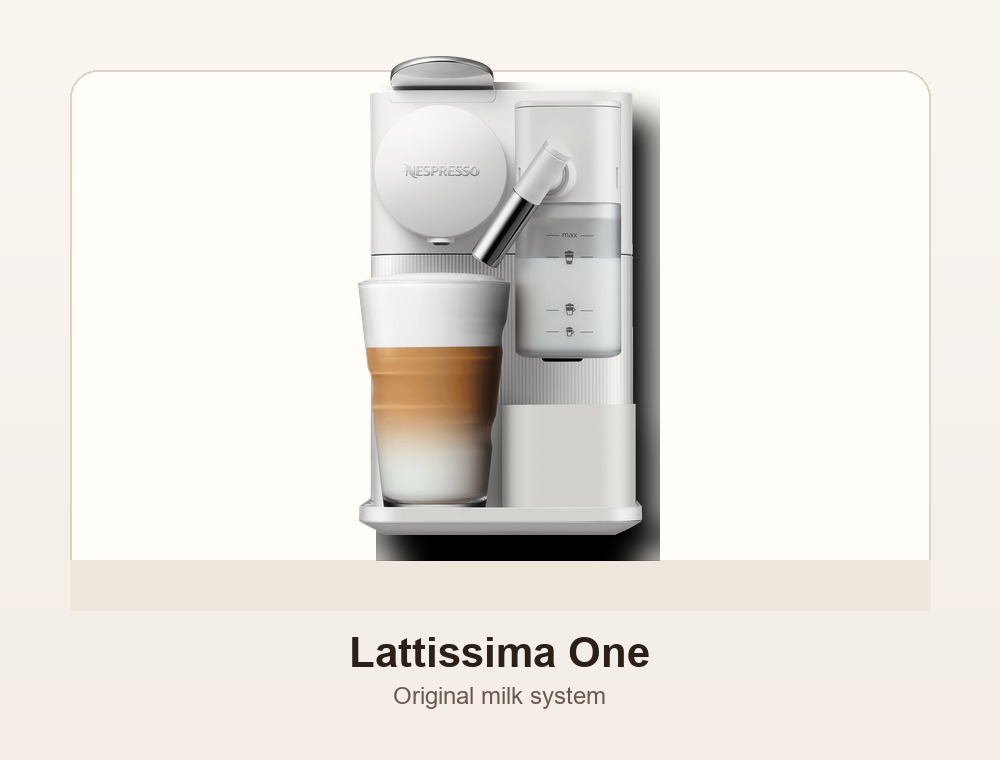 De'Longhi Nespresso Lattissima One EN510.W 白色胶囊咖啡机